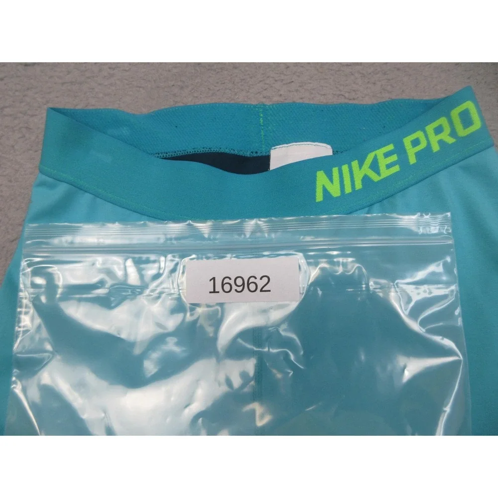 Nike Pro Dri-FIT Compression Capri Leggings Womens S Blue Volt 589366-389